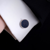 星空石袖扣男士袖钉衬衣衬衫袖口扣法式袖口钉定制刻字 Cufflinks