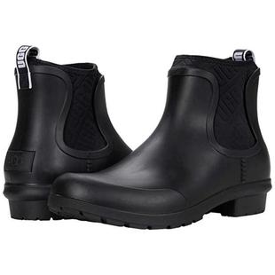 UGG女雨鞋雨靴防水塑胶套筒短靴时尚黑色防滑Chevonne1110650