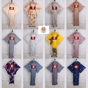 vintage古着日本制传统民族风服饰古老图腾长款小振袖和服外套260
