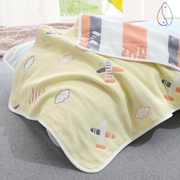 婴儿纱布枕巾棉质新生儿提花，6层家用儿童婴幼儿宝宝枕头巾