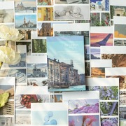 旅行风景贴纸本和纸手账，素材lomo照片，胶片美好的一天手帐装饰贴画