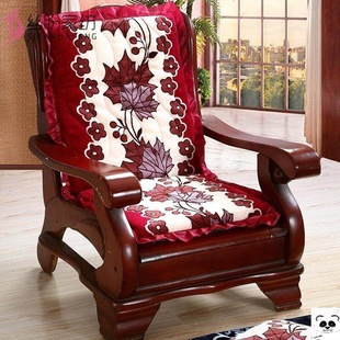 实木沙发垫带靠背木椅子坐垫，靠垫连体一体，红木凉椅垫子加厚座垫冬