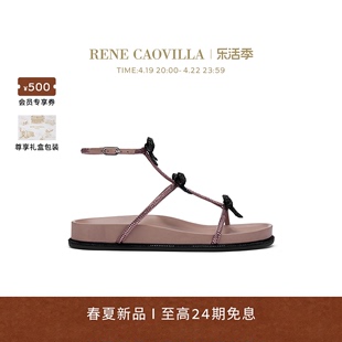 RENE CAOVILLA CATERINA系列水钻女士平底凉鞋
