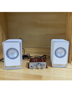麦博木质电脑手机电视机顶盒，音响2.0对箱，有源小音响桌面音箱