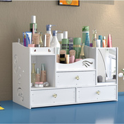 家用大容量多层分格塑料化妆盒，抽屉式带镜子桌面整理化妆品收纳盒