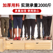 实木床1.8米现代简约经济u型，双人床出租房简易松木床架1.5米单人