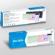 350发光键盘鼠标套装电脑游戏机械手感悬浮式彩虹背光