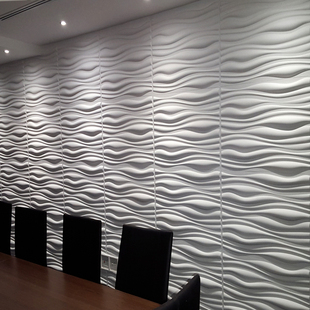 波浪造型三维板客厅电视3d背景墙板装饰沙发，立体创意凹凸墙墙自粘