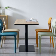 塑料椅子餐椅家用餐桌椅子加厚简约可叠放靠背椅现代简约懒人椅子