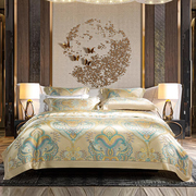 重磅真丝六件套32姆米100%桑蚕丝床单被套丝绸缎欧式奢华床上用品