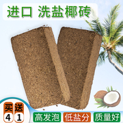 进口椰砖 脱盐椰砖营养土压缩椰粉砖壳椰糠 家用种菜种植土通用型