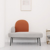 北欧小户型现代简约布艺沙发双人时尚换鞋凳个性创意彩色224