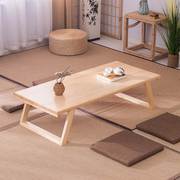 日式窗台地台桌飘窗，桌子榻榻米茶几实木炕桌，矮桌电脑桌阳台小餐桌