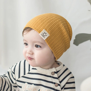 婴儿帽子春秋季薄款新生婴幼儿童洋气冬季女童毛线帽男宝宝针织帽