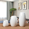 景德镇陶瓷 现代简约白色花瓶小号 客厅干花插花器餐桌装饰品摆件