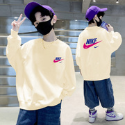 星际小猪童装男童卫衣，加绒一体绒儿童冬装，打底衫2023冬季韩版
