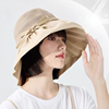夏季大沿遮阳帽女透气防晒渔夫帽户外防紫外线遮脸太阳帽子沙滩帽