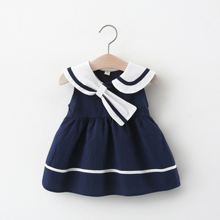 女宝宝裙子0-2-3岁4女童夏装，1婴儿学院风，衣服洋气6个月女童公主裙