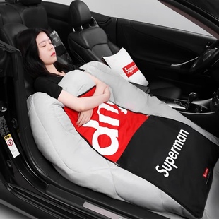 潮牌sup汽车抱枕被创意，多功能腰靠可折叠两用空调被车用午休被子