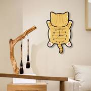 儿童房挂钟创意钟表大橘猫卡通静音时钟，2022家用客厅装饰挂表
