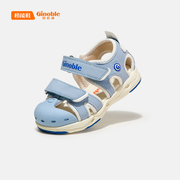基诺浦夏季学步男女童凉鞋包头包跟机能鞋魔术贴宝宝鞋TXG1159