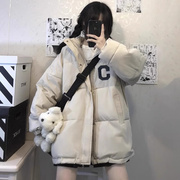 羽绒服女冬季2023宽松时尚棉衣面包服加厚百搭棉袄棉服外套女