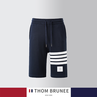 tb汤姆布朗夏季男女同款，短裤五分裤沙滩裤，宽松纯棉运动休闲四条杠