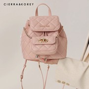 Cierra Korey双肩包包女2024粉色百搭精致小众手提小背包