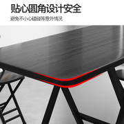 可折叠桌子餐桌1米1.2米家用小户型长方形，吃饭桌椅套出租屋摆