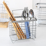 不锈钢筷子筒壁挂式厨房用品家用具筷笼置物架多功能收纳挂架