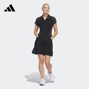 高尔夫运动翻领短袖连身裙，女装春夏adidas阿迪达斯in9915