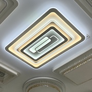 客厅灯LED吸顶灯简约现代大气轻奢2023年水晶灯餐厅卧室灯具