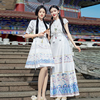闺蜜姐妹套装新中式国风马面裙搭配的上衣衬衫半身裙套装夏季少女