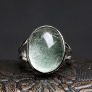 三缘证宝绿幽灵戒指环可调节男女款水晶饰品，礼物一图一物捡漏