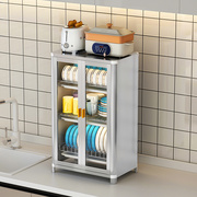 高端碗柜小型家用厨房，放碗架沥水架带盖三层，碗碟收纳架防尘置物架