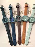 皮带手表女时尚复古方形，腕表休闲男士手表，韩版学生手表