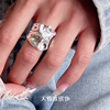 食指戒指女纯银小众设计时尚个性大夸张冷淡风2023潮高级装饰