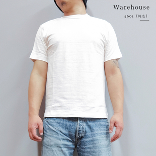 warehouse4601日产竹节棉多色，筒织二本针，圆领素色标准版短袖t恤