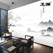 新中式3D立体花鸟墙布客厅电视背景墙壁纸卧室壁画2024年墙纸