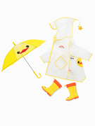 儿童雨衣靴子女宝雨衣儿童雨具三件套雨伞雨衣一体童雨衣靴子套装