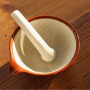 食物碾磨器日式宝宝辅食研磨碗婴儿果蔬米糊陶瓷捣蒜器打磨碗