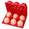 创意透明塑料红鸡蛋盒子托盒 宝宝诞生满月礼盒回礼喜蛋托包装盒