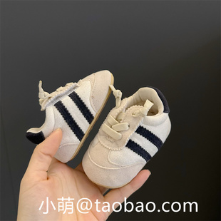 春秋0-1岁6-12个月婴儿鞋男女宝宝鞋防滑学步鞋软胶底婴幼儿单鞋