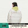 conklab2022韩版立领logo基础，羽绒服国潮情侣，加厚宽松外套冬
