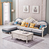 欧式沙发客厅组合轻奢整装简欧布艺，沙发小户型科技布实木(布，实木)转角沙发