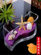 加厚桌面透明玻璃花瓶，长方形大号鱼缸水培郁金香，花盆欧式造景容器