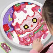 蛋仔派对草莓熊库洛(熊库洛)米，儿童手工diy制作钻石画男女孩生日礼物玩具