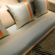 简约现代沙发垫时尚真皮欧式坐垫，定制四季防滑布艺轻奢风沙发套罩