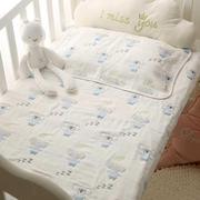 婴儿纱布床单纯棉加厚保暖宝宝床床单，儿童盖毯新生儿秋冬床单单件