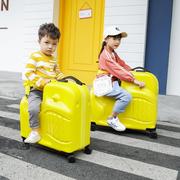 可骑卡通行李箱儿童拉杆箱，骑行旅行箱可坐宝宝，拖箱24寸